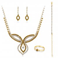 SET563 - Four-piece Crystal Jewellery Set